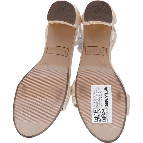 Steve Madden Girls J-Carrson Raffia Block Heel Dress Size 4 Kids - Picture 6 of 6